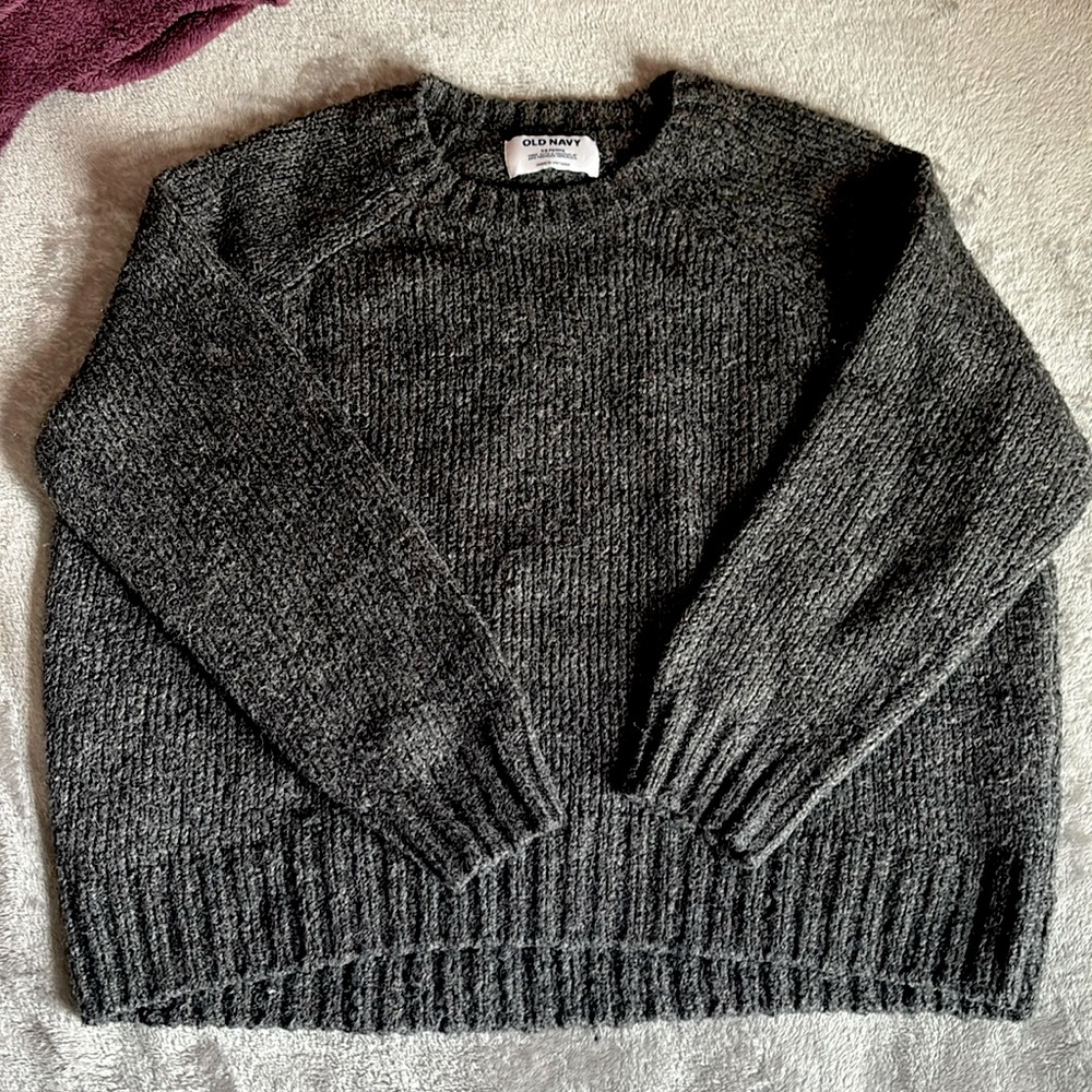 Gray knit sweater old nave size XS petite